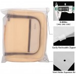Plastic Bags for Clothes,YACEYACE 100pcs 7 x 11 inch Zipper Frosted Bags for Clothes T-Shirt Bags Clothing Bags Zipper Plastic Packing Bags Poly